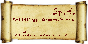 Szilágyi Anasztázia névjegykártya