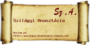 Szilágyi Anasztázia névjegykártya