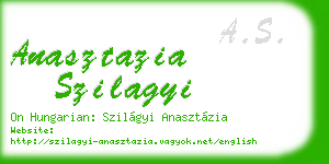 anasztazia szilagyi business card